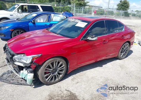 2020 Infiniti Q50 Red Sport 400 from USA, damaged, VIN JN1FV7AP0LM630262